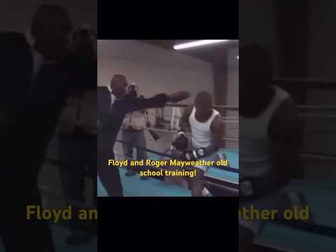 Legendary Roger and Floyd Mayweather training! #floydmayweather #boxing #tankdavis