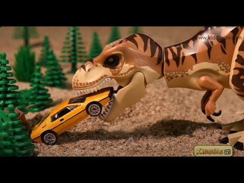 Hot Wheel Cars & Dinosaur Story & Other Videos | Kids videos | Over 30 Minutes | Kiddiestv