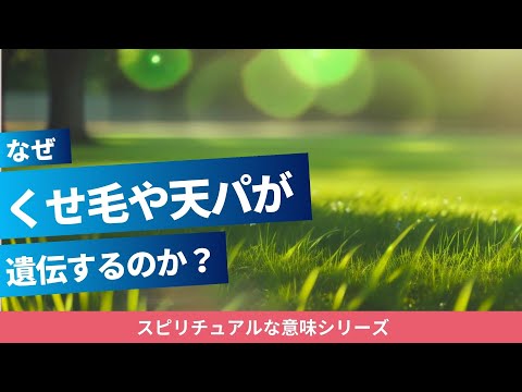 くせ毛や天然パーマが遺伝するスピリチュアルな意味とは？薄毛や白髪、抜け毛や抜毛症が遺伝するスピリチュアルな意味も