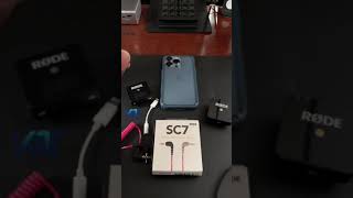 RODE WIRELESS GO + iPHONE: SC7 Cable