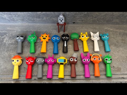 Unboxing New Official Sprunki Action Figure! Popular incredibox phase 1 Sprunki Minifigures