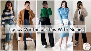 Winter clothes with name💙/Winter dress for girls/Types of sweater names/types of Winter outfit ideas