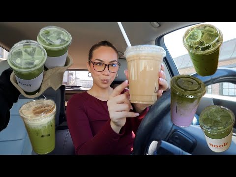 trying viral coffee shops in OC! *matcha & chai*