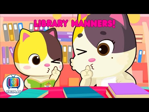 Library Manners | Clean Up the Reading Room | Return Books | Repair Damaged Books! KIDZPLAY