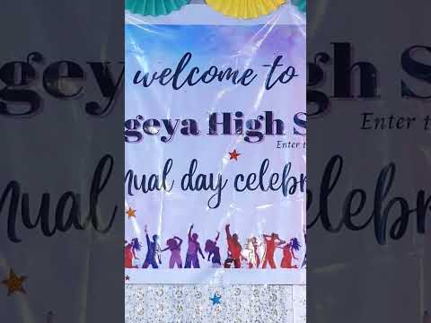 annual day stage decoration of gangeya high school chilvakodur