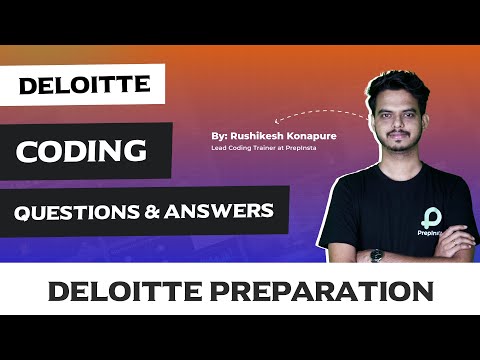 Deloitte Coding Questions and Answers 2024