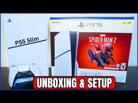 PS5 Slim Unboxing and First Setup - Spider Man 2 PS5 Bundle