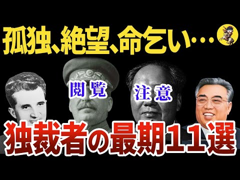 【睡眠用】面白過ぎて眠れない！独裁者の末路！総集編！！【世界史】