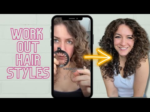 Workout hairstyles for wavy and curly hair