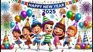 Happy New Year Song for Kids | Fun Nursery Rhyme | New Year Celebration Songs 2024 | Kids Songs