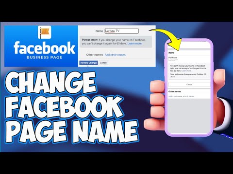 How to Change Facebook Page Name + Username for Desktop & Mobile Easy Method