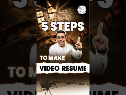 5 Steps to Make a Video Resume Like a PRO | Get 10x More Interview Calls! | Resume Building