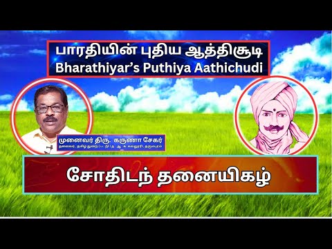 சோதிடந் தனையிகழ், பாரதியின் புதிய ஆத்திசூடி 35, Bharathiyin Puthiya Aathichudi , கருணா சேகர்