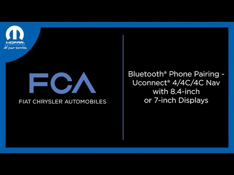 Bluetooth® Phone Pairing - Uconnect® 4/4C/4C Nav With 8.4-inch or 7-inch Displays | How To | 2025