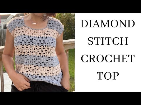 Diamond Stitch Crochet Top