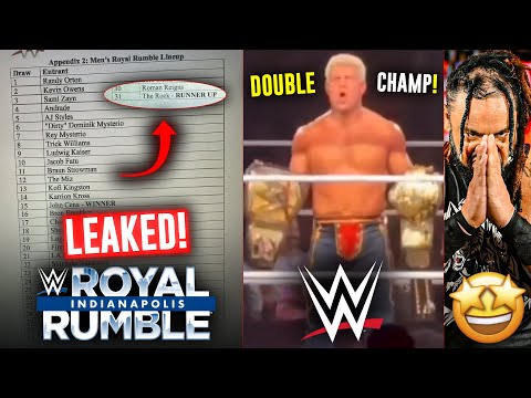 Royal Rumble 2025 *SCRIPT LEAKED! Cody Rhodes DOUBLE CHAMPION!? | Jacob Fatu HUGE PLANS | WWE News