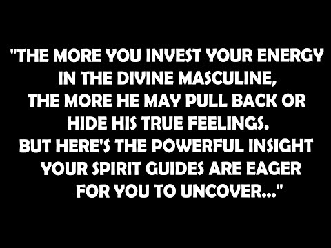 Divine Feminine: Your soul recognized this masculine at first but your intuition made you turn away.