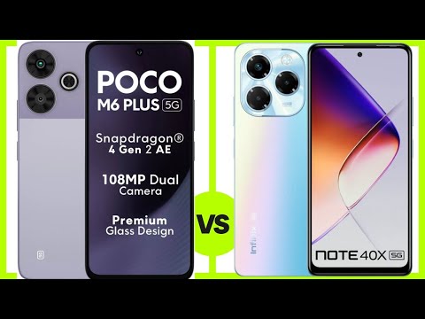 poco m6 plus vs infinix note 40x | infinix note 40x and poco m6 plus | comparison | camera | price