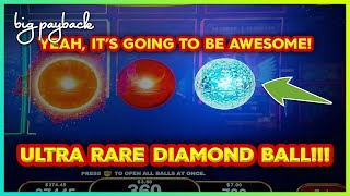 What does the ULTRA RARE DIAMOND BALL DO?! Treasure Ball Slots!!!