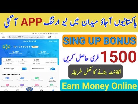 ||Make Money Online free in Pakistan||New Pakistani Earning Website Walmart 2022