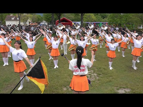 京都橘高校吹奏楽部 2024 Spring March! Blume parade! Standing performance ブルーメの丘 Kyoto Tachibana SHS Band 「4ｋ」