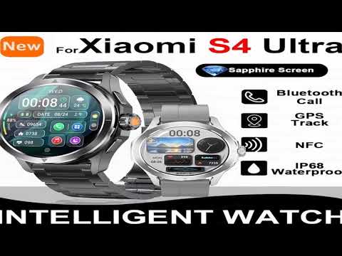 For Xiaomi S4 Ultra Outdoor Sports Smart Watch Men AMOLED Screen NFC GPS Compass