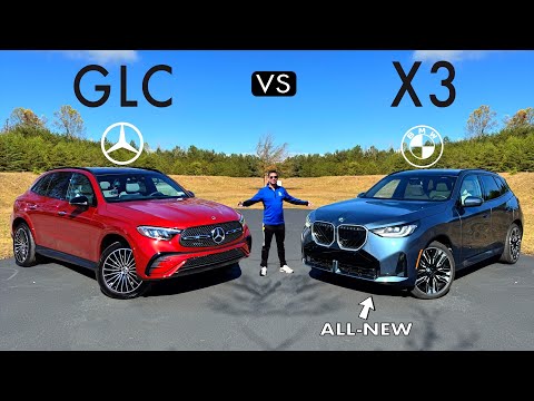 GERMAN LUX BATTLE! -- NEW 2025 BMW X3 vs. 2025 Mercedes GLC: Comparison