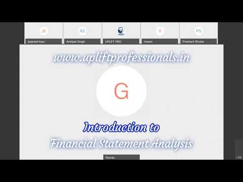 Uplift CMA Intro Class - Financial Statement Analysis