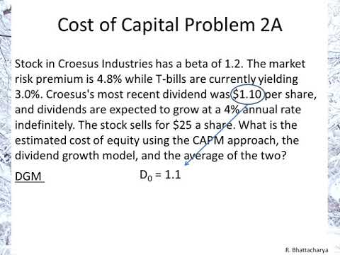 Cost of Capital Problem 2A