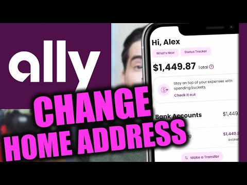 Ally Bank How to Change Home Address (App)