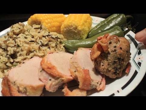 Hickory Smoked Bacon Wrapped Pork Tenderloin  Easy