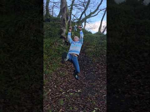 Balancing Trees 🌳 #foresting #ropeswing #nature #outdoors #adventure #exercise #motivation #trees