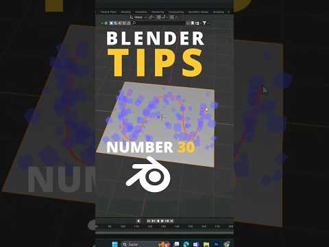 Blender Tips 30 Scatter Objects ✔️ #blender #blendertutorial #quicktips