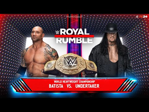 FULL MATCH - Undertaker vs. Batista - World Heavyweight Title Extreme Rules - Royal Rumble