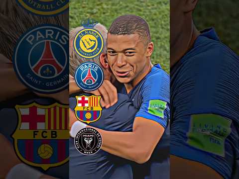 Mbappe neymar Messi ronaldo club joining #shorts