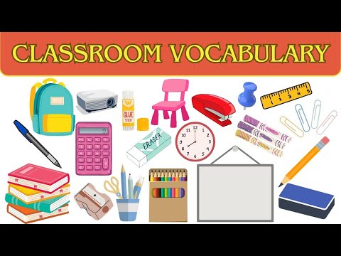 Classroom Vocabulary |School objects | Learn English For Kids | Kid's Educational Video