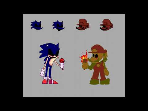 Sonic.EXE x Mario.EXE FNF concepts