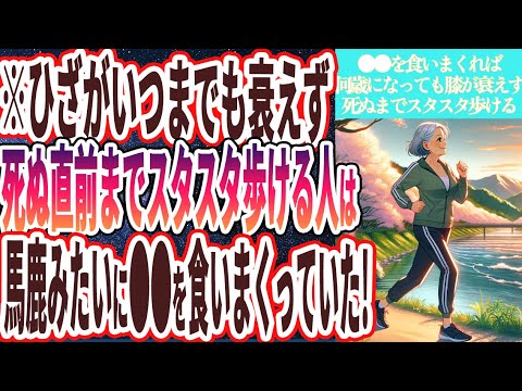 【馬鹿みたいにアレ食え】「ひざがいつまでも衰えず、死ぬ直前までスタスタ歩ける人は、毎日●●を馬鹿みたいに食べまくっていた」を世界一わかりやすく要約してみた【本要約】