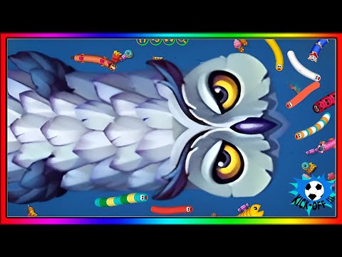 Worms zone | slither.io | Owl worm #wormszone #slitherio #slithersnake #10