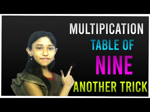 Learn Multiplication Table of 9 ( New Trick )