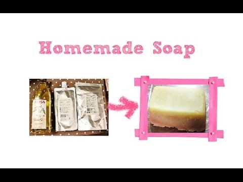 手作りピンククレイ入りマルセイユ石鹸 DIY Pink Cray Handmade Soap