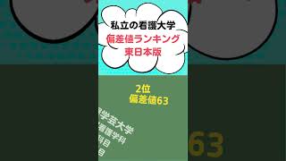 私立の看護大学・偏差値ランキング【東日本】2023年度入試用