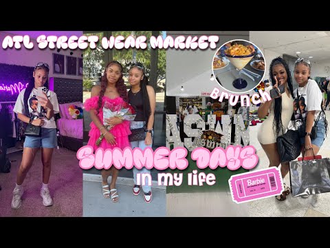 WEEKEND IN MY LIFE SUMMER EDITION ☆ | barbie movie, atl streetwear market,brunch || Ra’Mariah Alexia