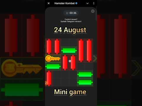 24 August  hamster kombat mini game puzzle || puzzle Hamster || today puzzle hamster