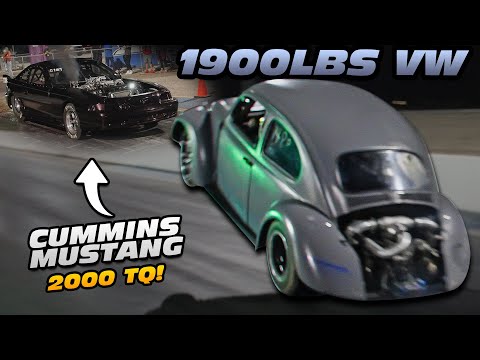 1500HP Diesel Swap Mustang (2000LB-FT Cummins) VS INSANE Turbo VW Bug