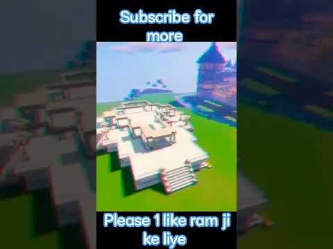 Shree Ram mandir in Minecraft|| #shorts #viral #minecraft #rammandir