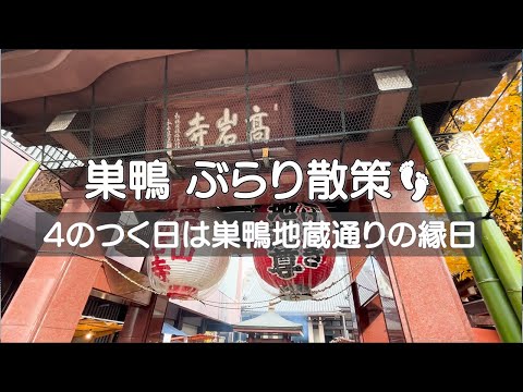 【東京・巣鴨】ぶらりが似合う　優しい空気が流れる素敵なまち　4のつく日は縁日開催で特におすすめ✨