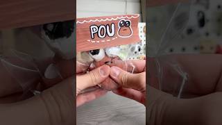 🤎DIY Pou Cracking egg slime! #slime #pou #diy #diycrafts #crafts #craft #cutecrafts #papercraft ￼