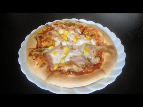 ３０分でピザを作ります 【レンジ発酵】Pizza