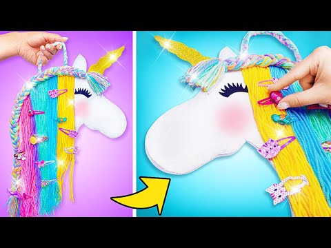 学用品のユニコーンマジック🦄✨ DIY ペン、オーガナイザー、ギフトボックス＆筆箱💚💛❤️